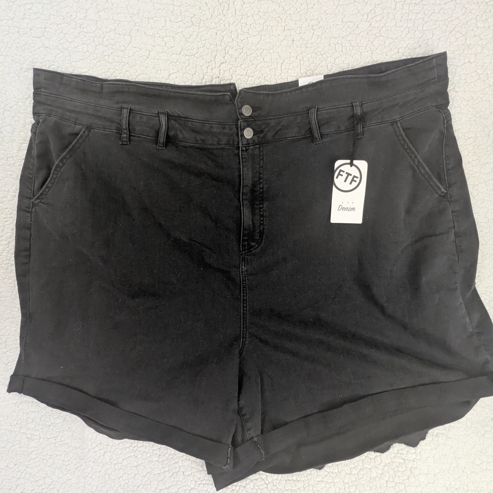Women's Classic Black Jean Shorts